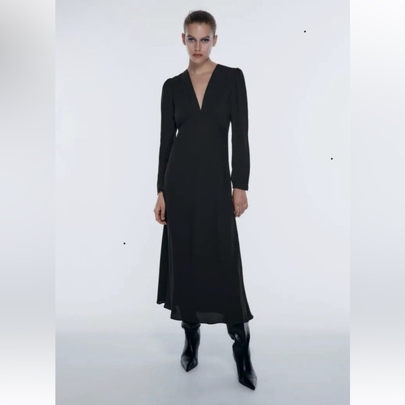 🎁Zara Midi Elegante Dress - New🎁 - Picture 12 of 14